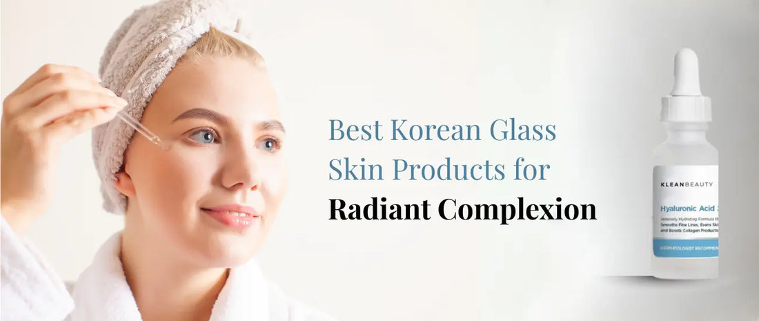 Woman using Korean Glass Skin Products