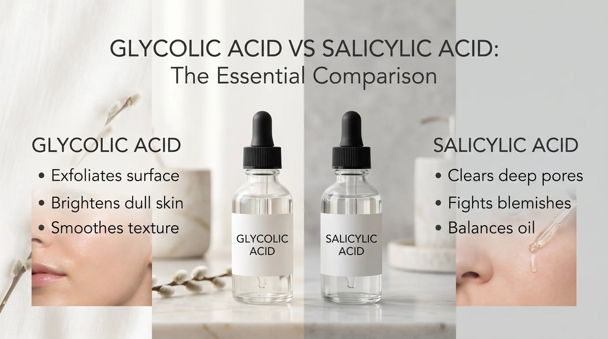 Glycolic Acid vs Salicylic Acid Toner: The Real Difference – Klean Beauty